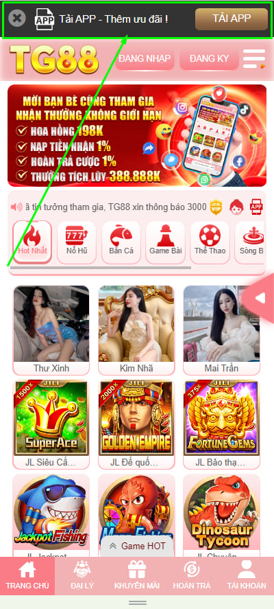 Tải app bước 1